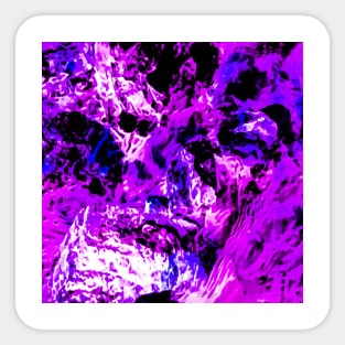 Blue Purple Rock Pattern Sticker